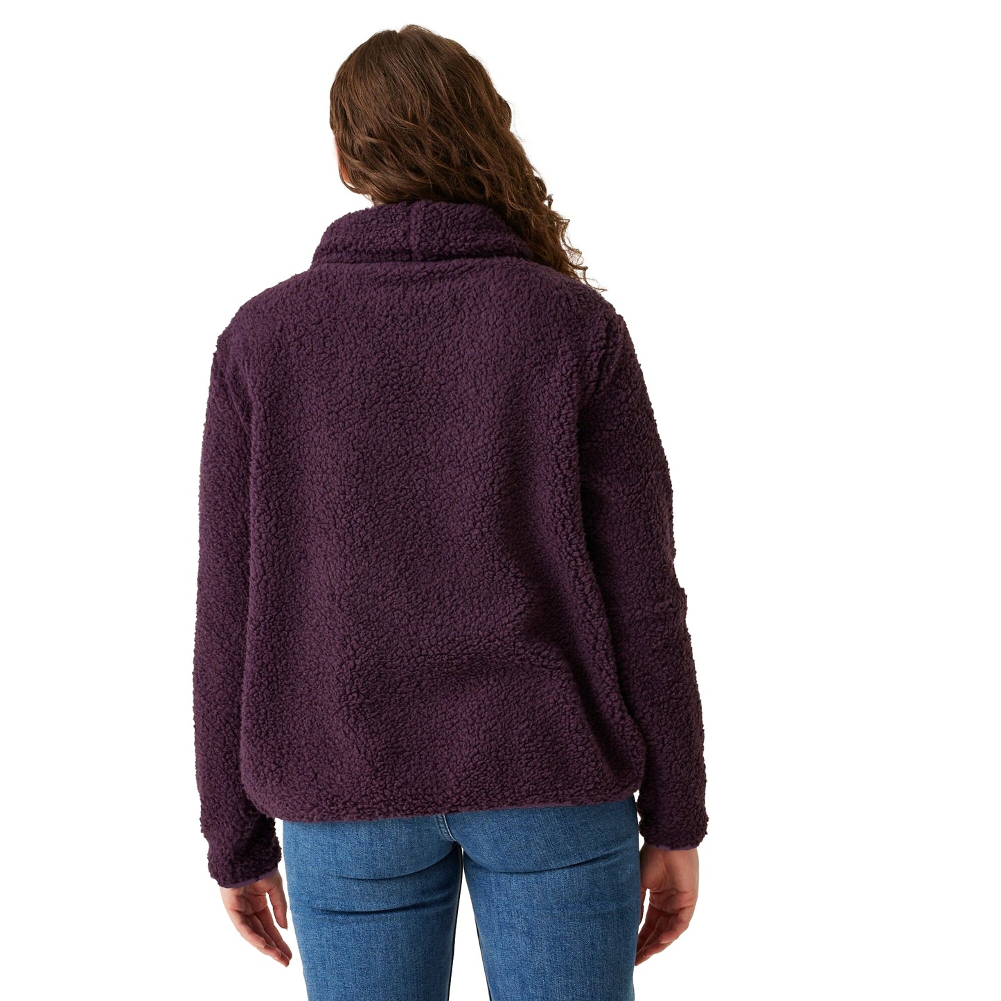 Deep Plum - Lifestyle - Regatta Womens-Ladies Ria Fluffy Overhead Fleece Top