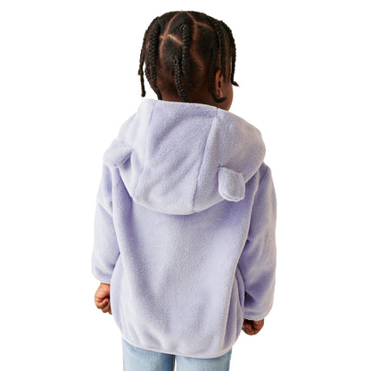 Lilac Frost - Lifestyle - Regatta Childrens-Kids Shyla The Leopard Fleece Jacket