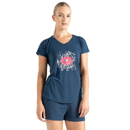 Moonlight Denim - Side - Dare 2B Womens-Ladies Calm Lips T-Shirt
