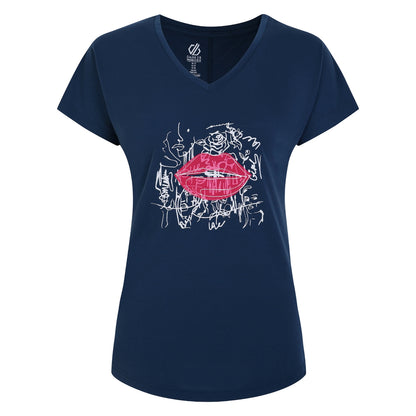 Moonlight Denim - Front - Dare 2B Womens-Ladies Calm Lips T-Shirt