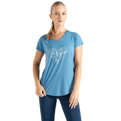 Niagara Blue - Side - Regatta Womens-Ladies Calm Cycle T-Shirt