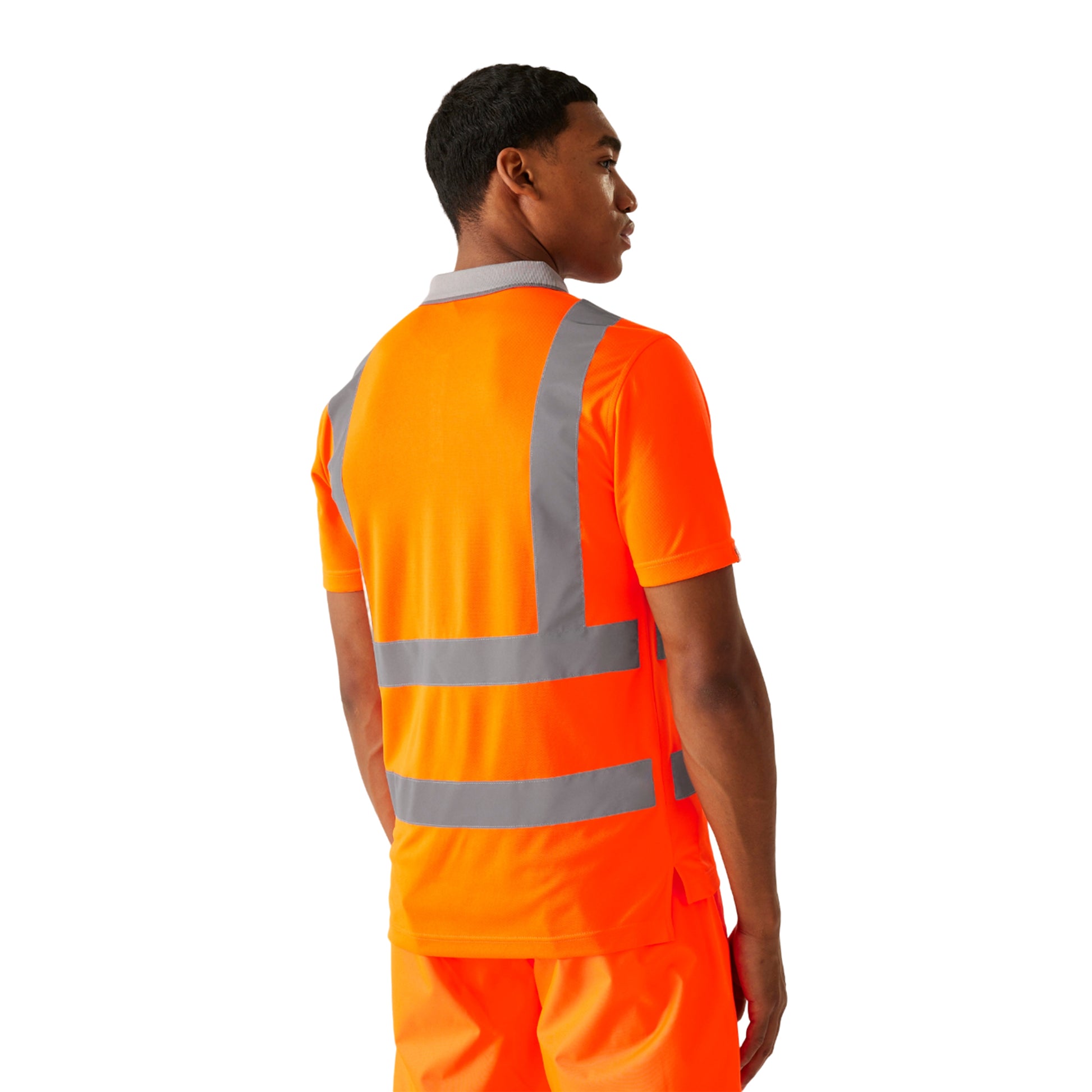 Orange - Lifestyle - Regatta Professional Mens Hi-Vis Polo Shirt