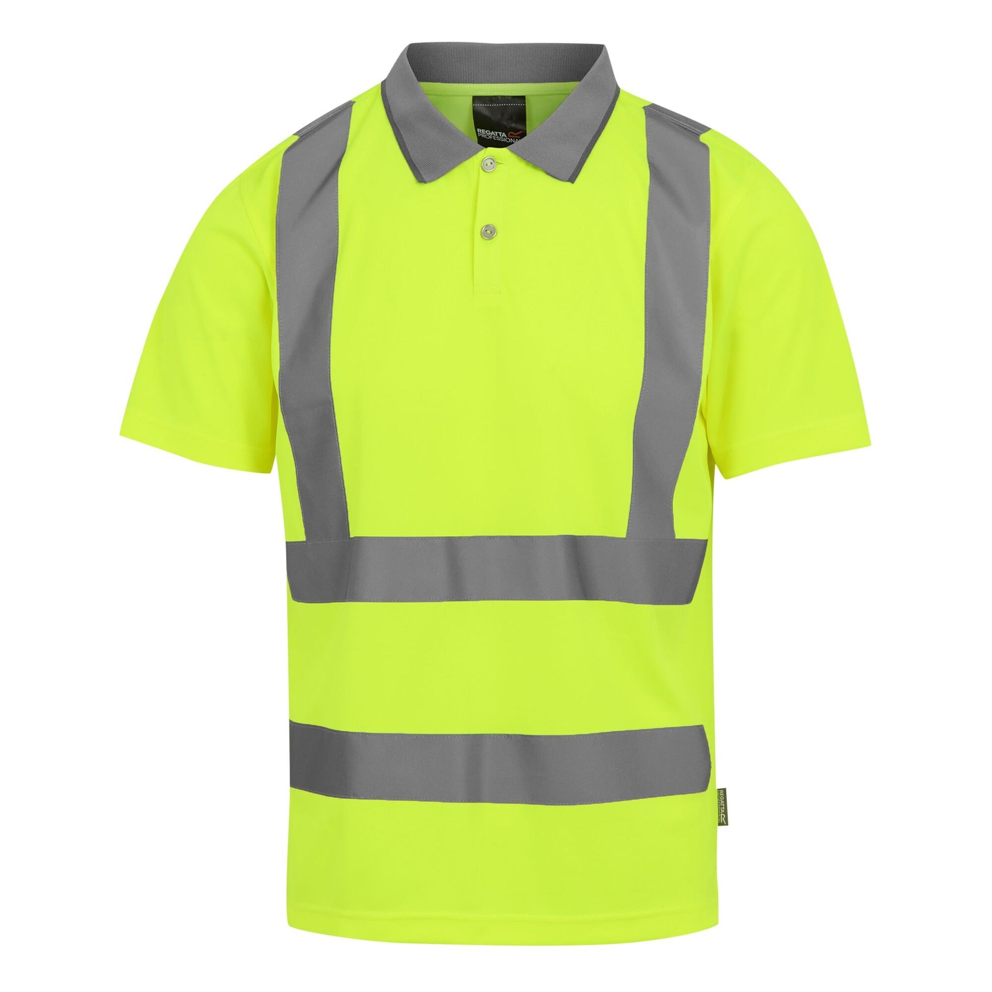 Yellow - Front - Regatta Professional Mens Hi-Vis Polo Shirt