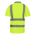 Yellow - Back - Regatta Professional Mens Hi-Vis Polo Shirt