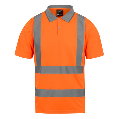 Orange - Front - Regatta Professional Mens Hi-Vis Polo Shirt