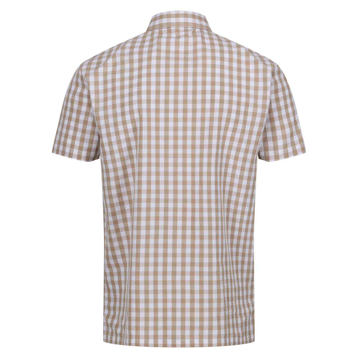 Oat-White - Back - Regatta Mens Denmoor Checked Shirt