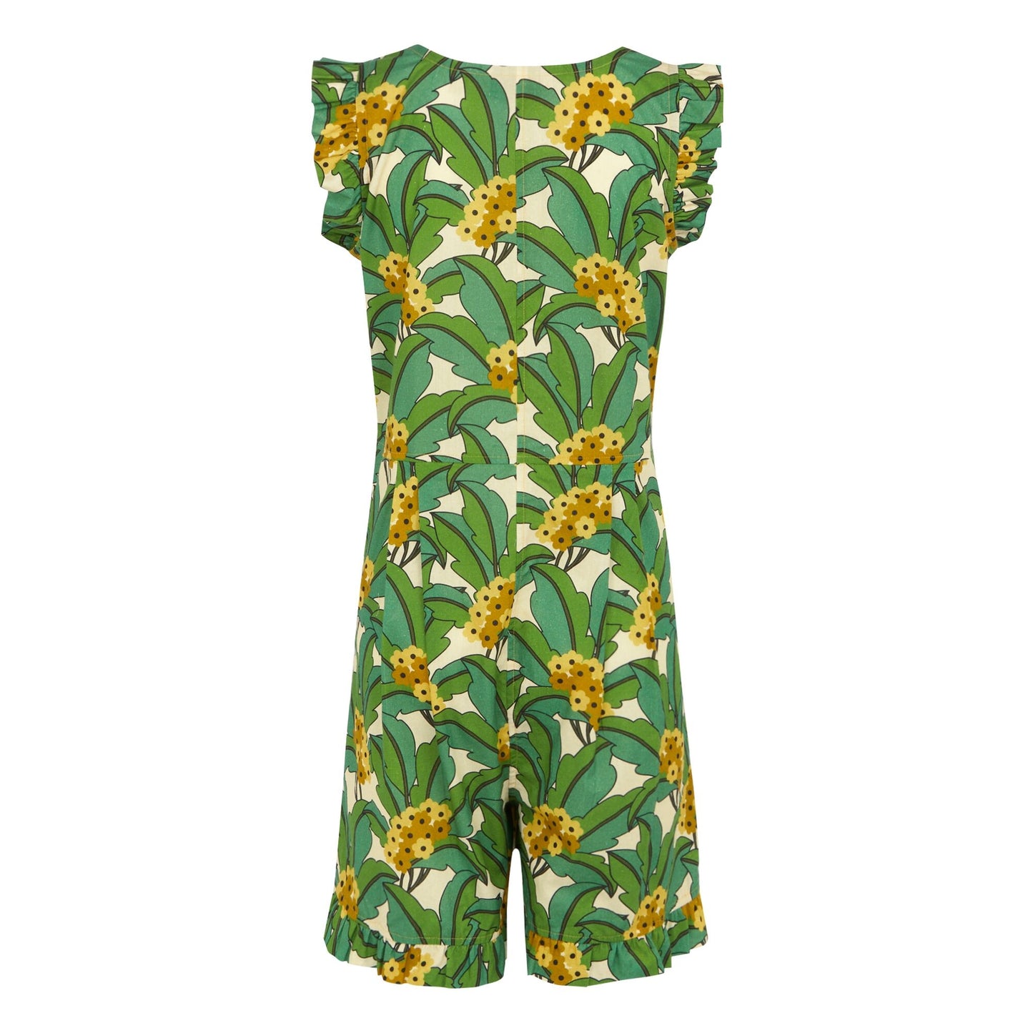 Green - Back - Regatta Womens-Ladies Orla Kiely Tropical Playsuit