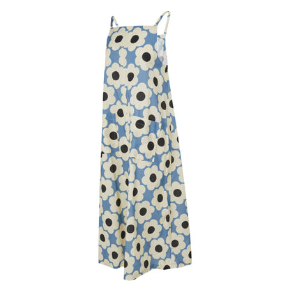 Blue - Side - Regatta Womens-Ladies Orla Kiely II Sixties Daisy Sundress