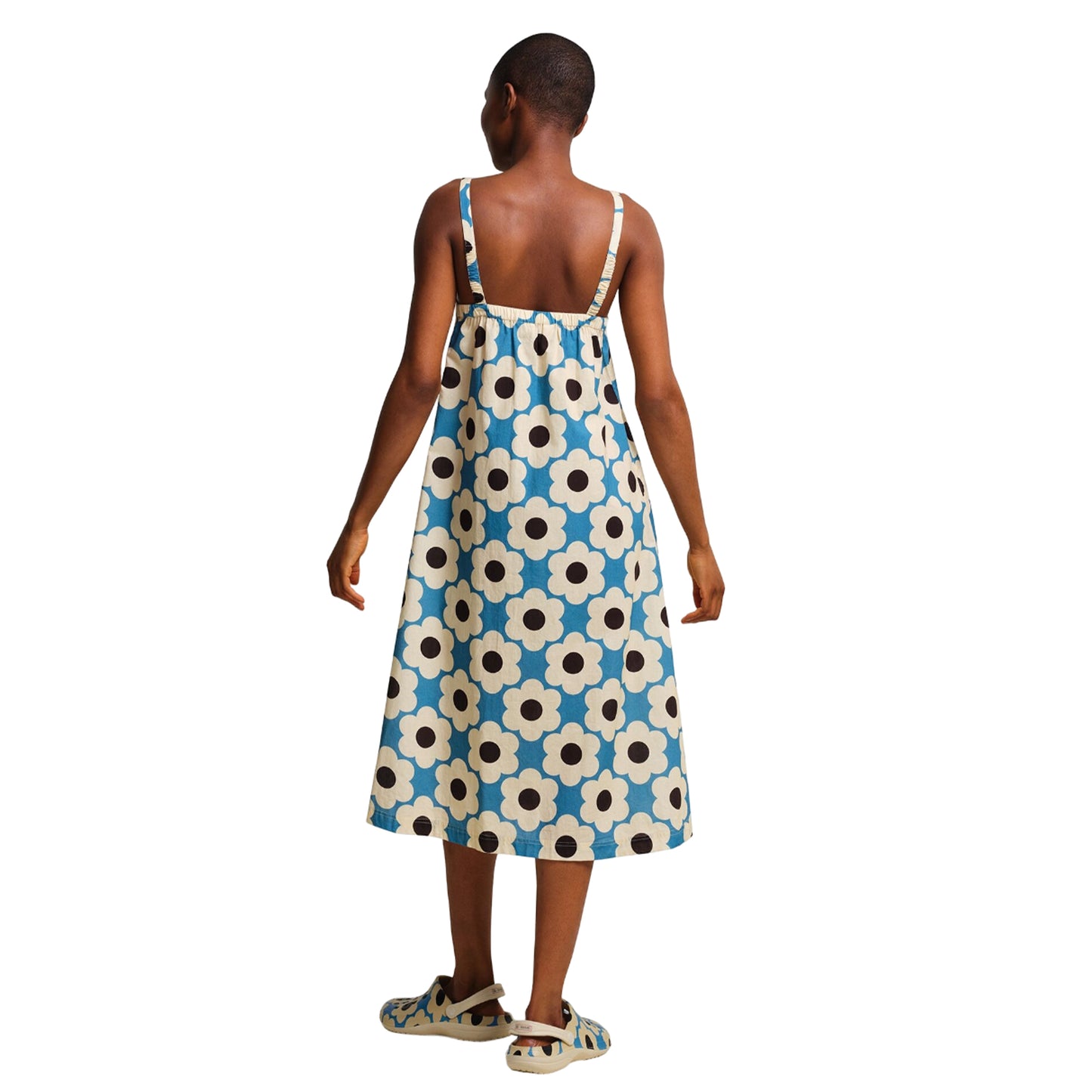 Blue - Pack Shot - Regatta Womens-Ladies Orla Kiely II Sixties Daisy Sundress