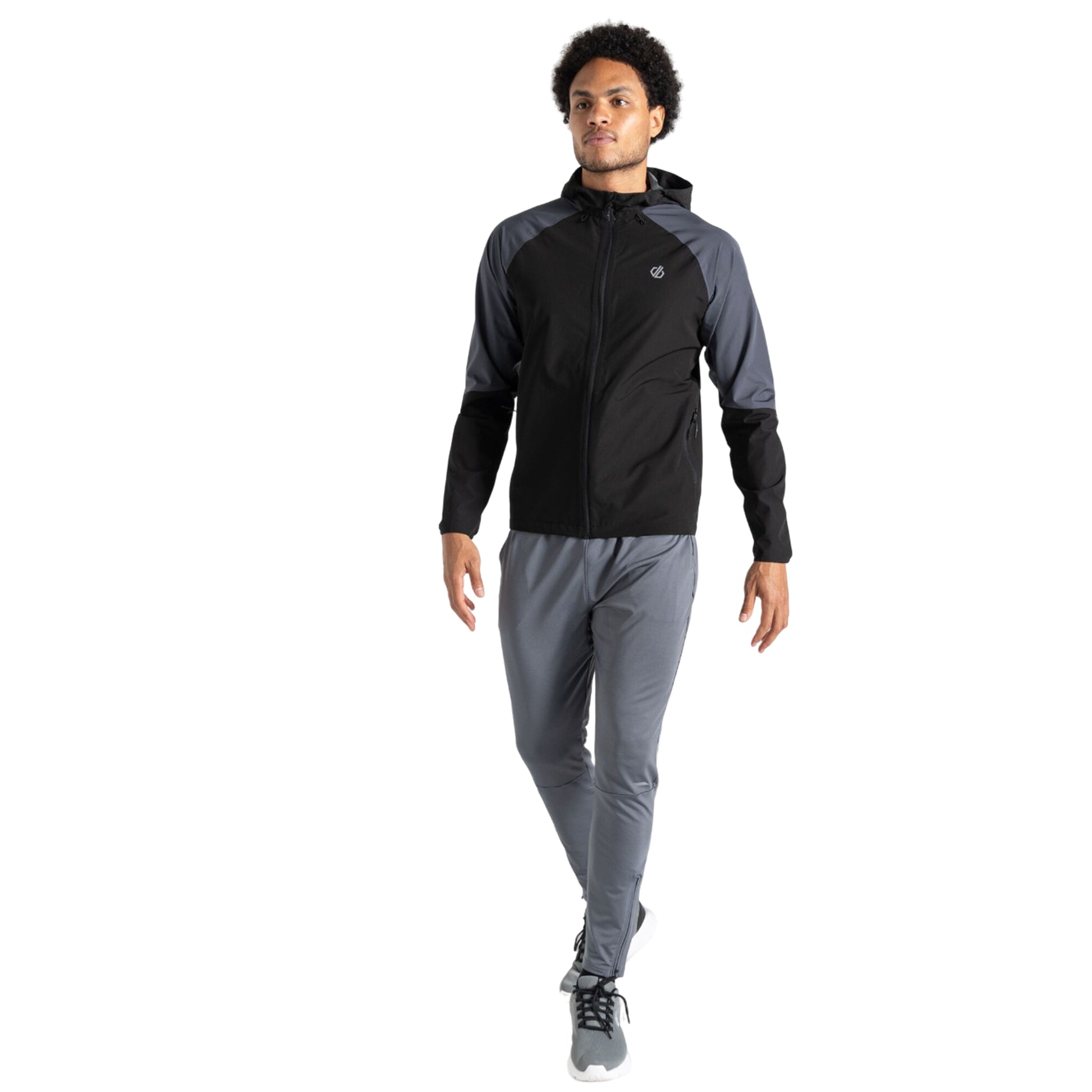 Ebony-Black - Side - Dare 2B Mens Movement Waterproof Jacket