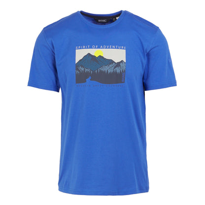 Olympian Blue - Front - Regatta Mens Cline IX Sunrise T-Shirt