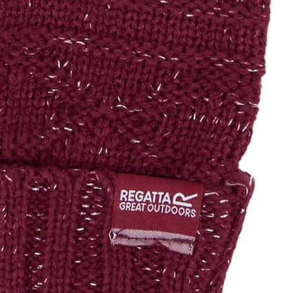 Rumba Red - Side - Regatta Womens-Ladies Multimix V Gloves