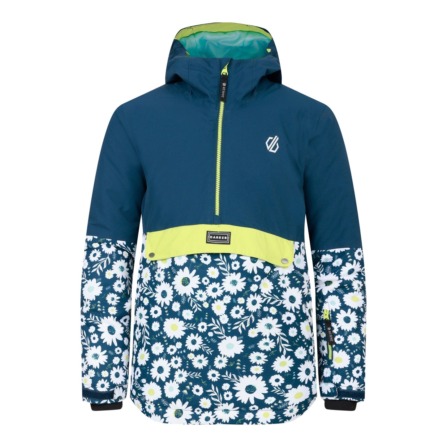 Moonlight Denim - Front - Dare 2B Childrens-Kids Freehand Daisy Overhead Ski Jacket