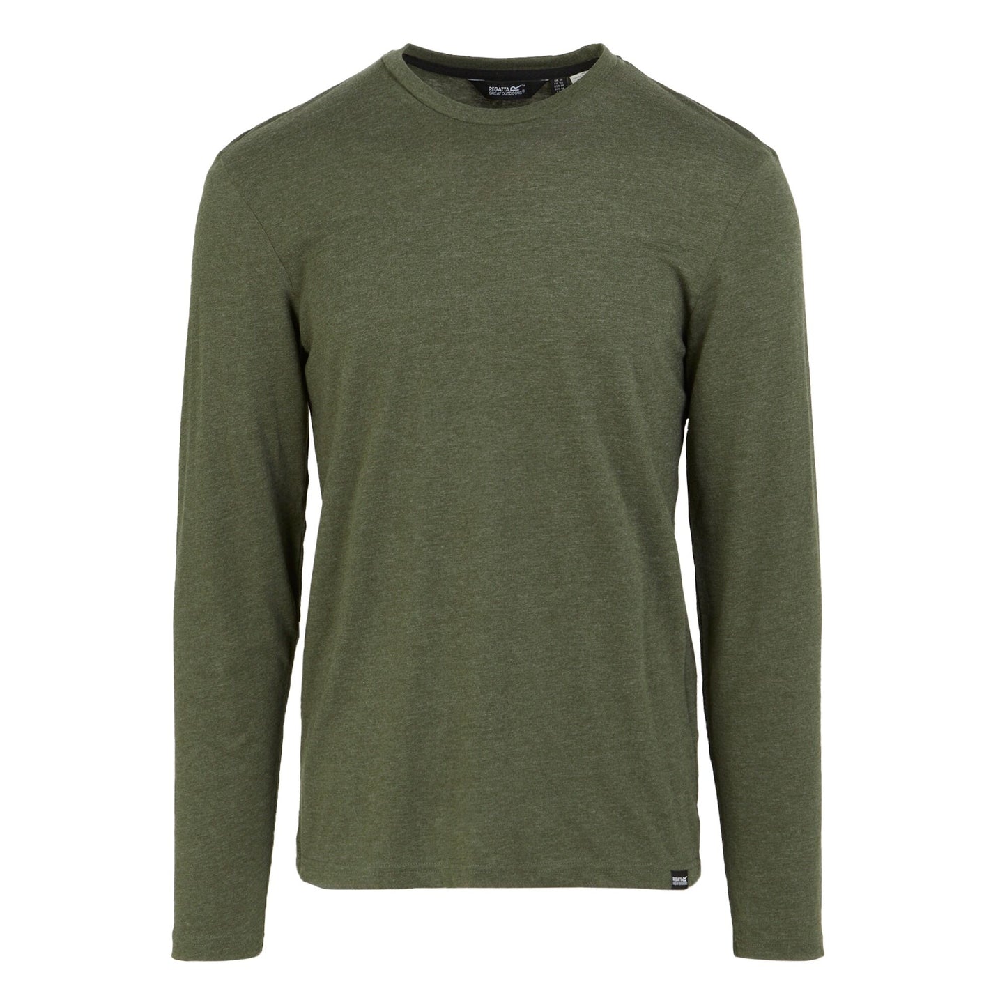 Dark Khaki Marl - Front - Regatta Mens Maylow Plain T-Shirt