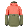Orange Rust-Olivine Green - Front - Dare 2B Childrens-Kids Freehand Overhead Ski Jacket