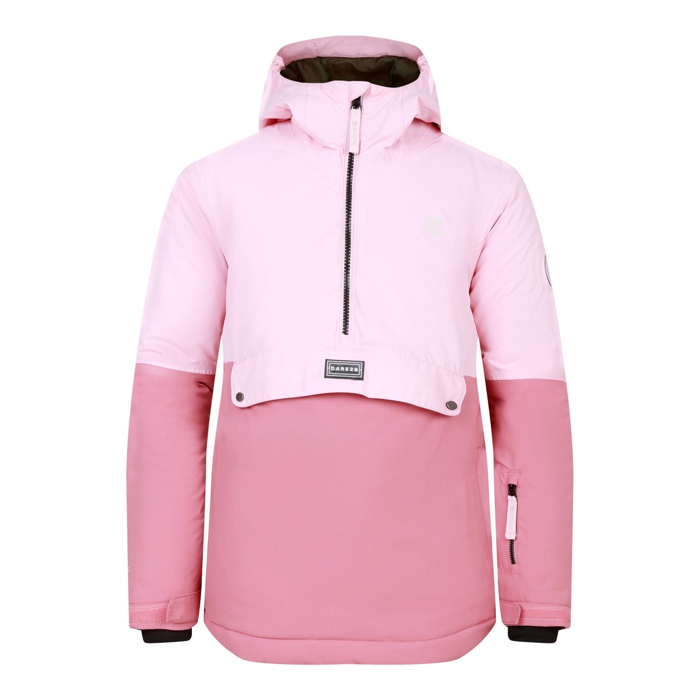Crystal Rose-Dusty Rose - Front - Dare 2B Childrens-Kids Freehand Overhead Ski Jacket