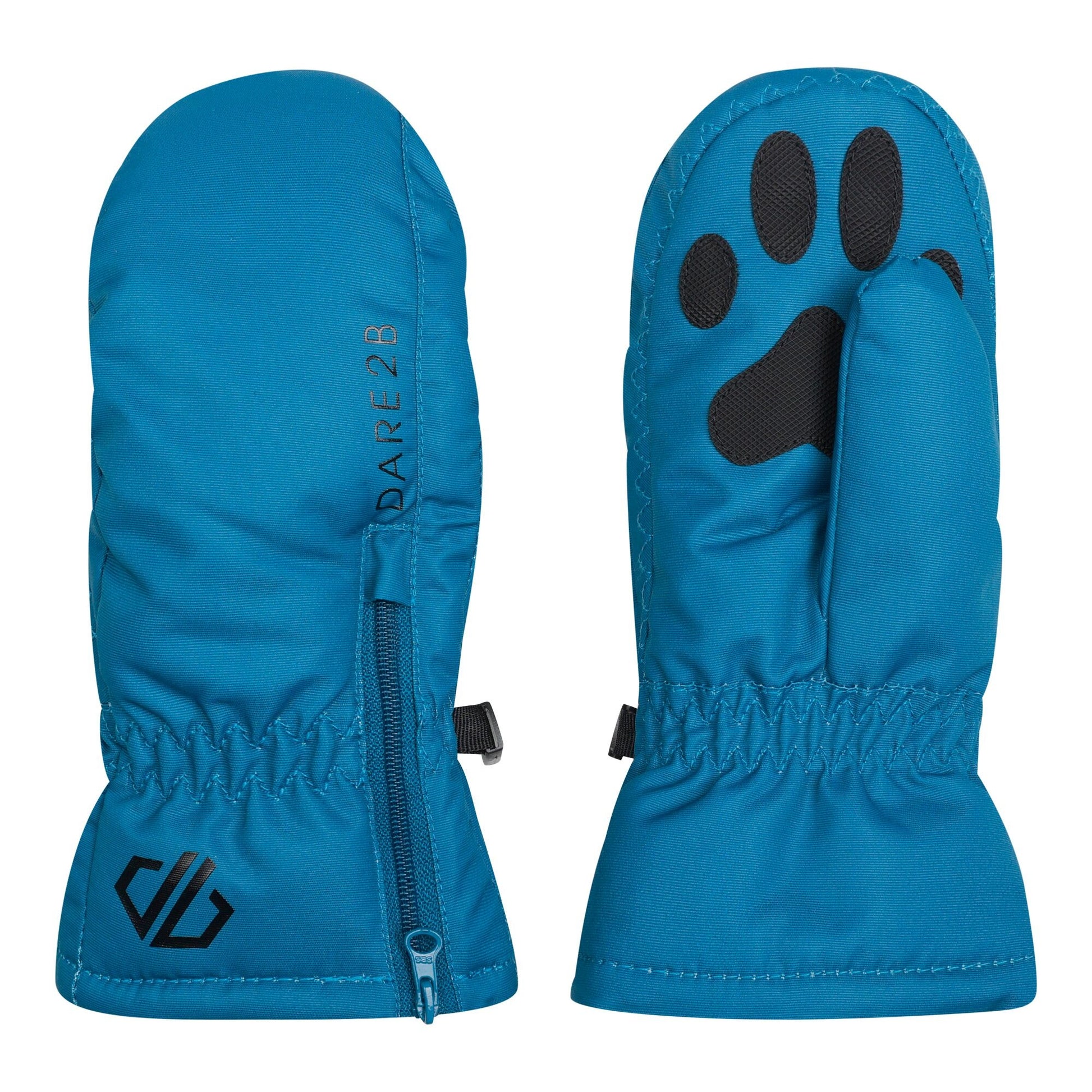 Dusty Rose - Side - Dare 2B Childrens-Kids Snowplay II Paw Print Mittens