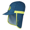 Moroccan Blue-Citron Lime - Side - Regatta Childrens-Kids Spirit Of Adventure Protect II Wave Cap