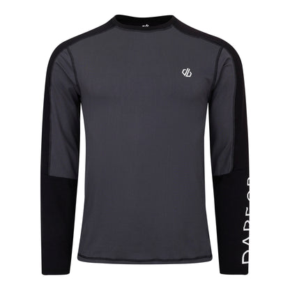 Black-Ebony - Front - Dare 2B Mens Exchange III Base Layer Top