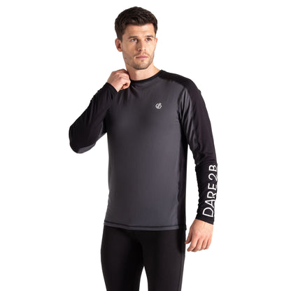 Black-Ebony - Side - Dare 2B Mens Exchange III Base Layer Top