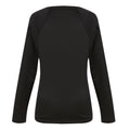 Black - Lifestyle - Regatta Womens-Ladies Plain Thermal Base Layer Set