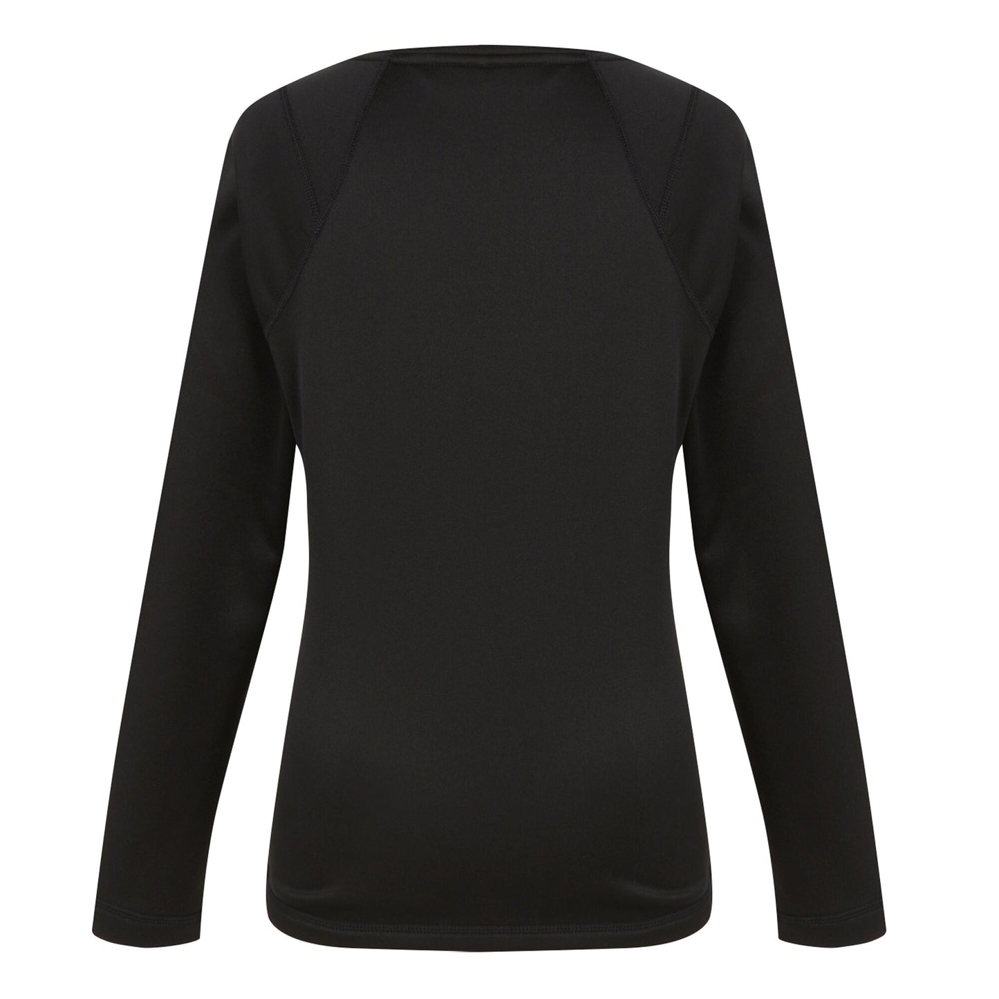 Black - Lifestyle - Regatta Womens-Ladies Plain Thermal Base Layer Set