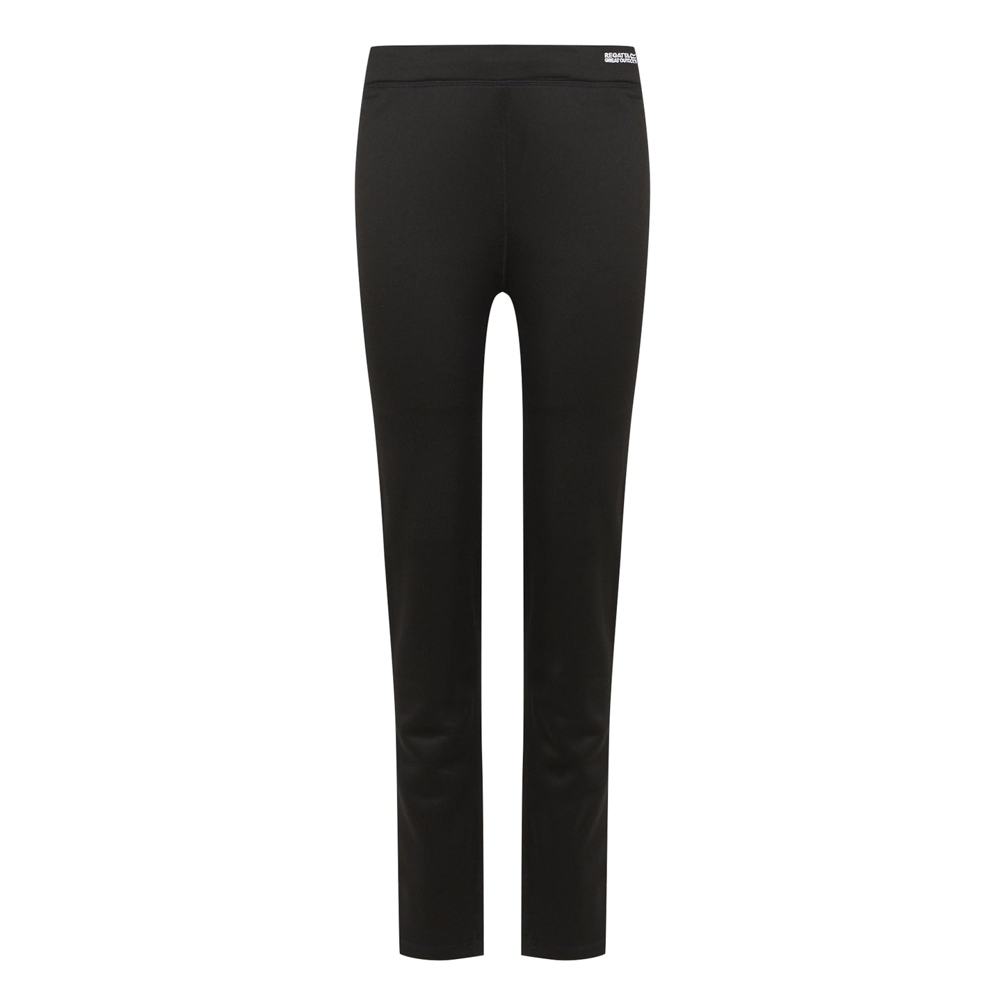Black - Pack Shot - Regatta Womens-Ladies Plain Thermal Base Layer Set