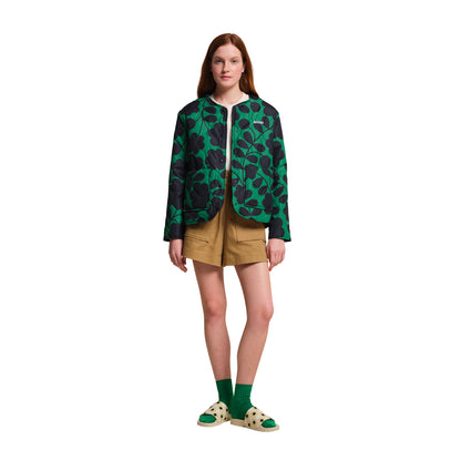 Green - Lifestyle - Regatta Womens-Ladies Orla Kiely Floral Quilted Summer Jacket