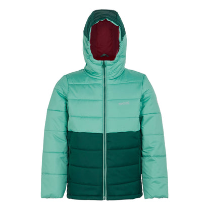 Dusty Green-Rainforest - Front - Regatta Childrens-Kids Lofthouse VIII Insulated Jacket