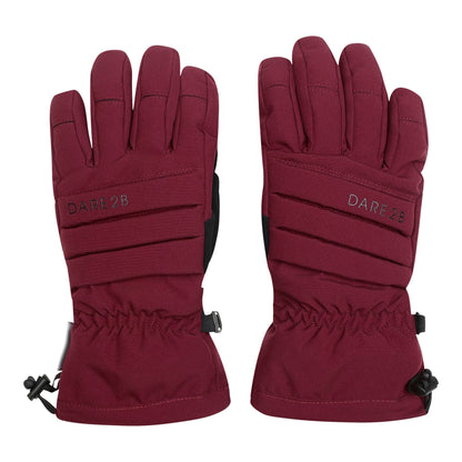Fig - Front - Dare 2B Womens-Ladies Charisma III Logo Ski Gloves