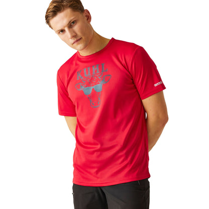 Danger Red - Lifestyle - Regatta Mens Kuhi Cow T-Shirt