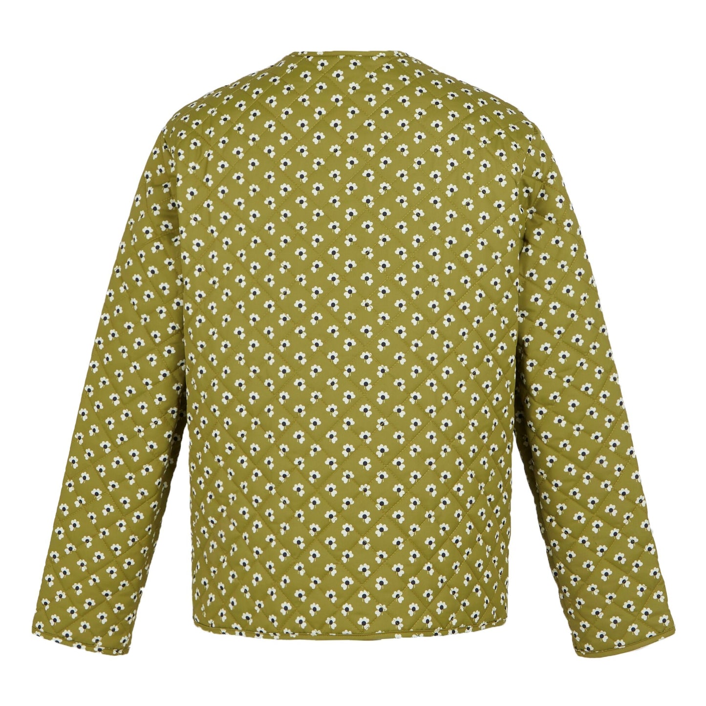 Clover Green - Back - Regatta Womens-Ladies Orla Kiely Daisy Quilted Jacket