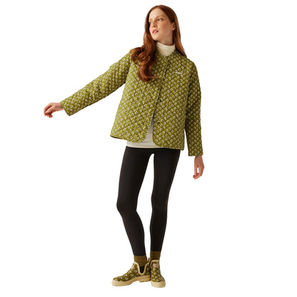 Clover Green - Lifestyle - Regatta Womens-Ladies Orla Kiely Daisy Quilted Jacket