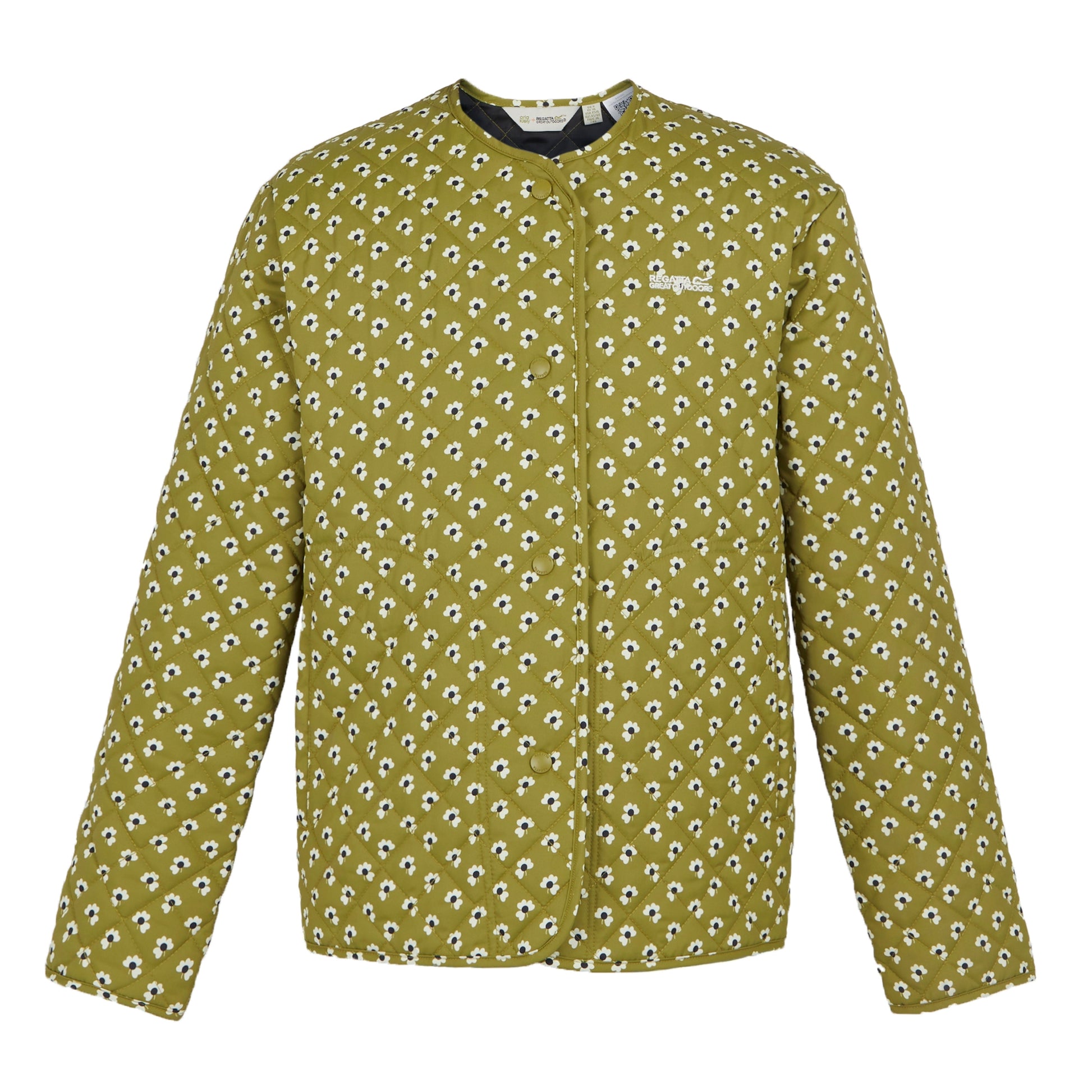 Clover Green - Front - Regatta Womens-Ladies Orla Kiely Daisy Quilted Jacket