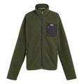 Dark Khaki - Front - Regatta Mens Frankie Borg Fleece