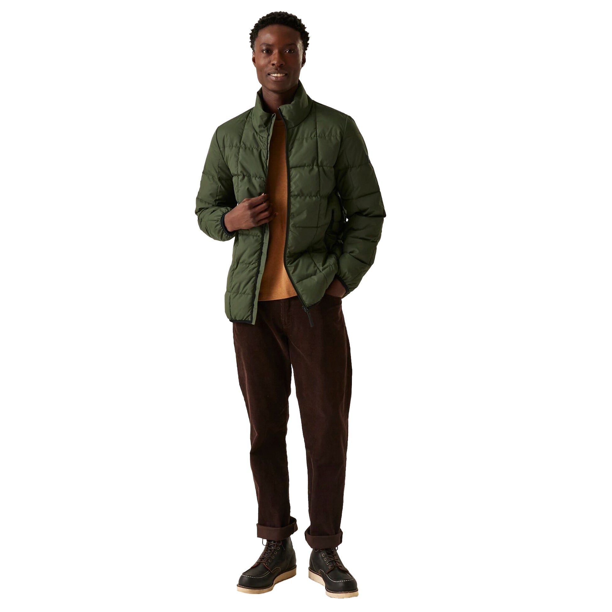 Dark Khaki - Lifestyle - Regatta Mens Wilnor Padded Jacket