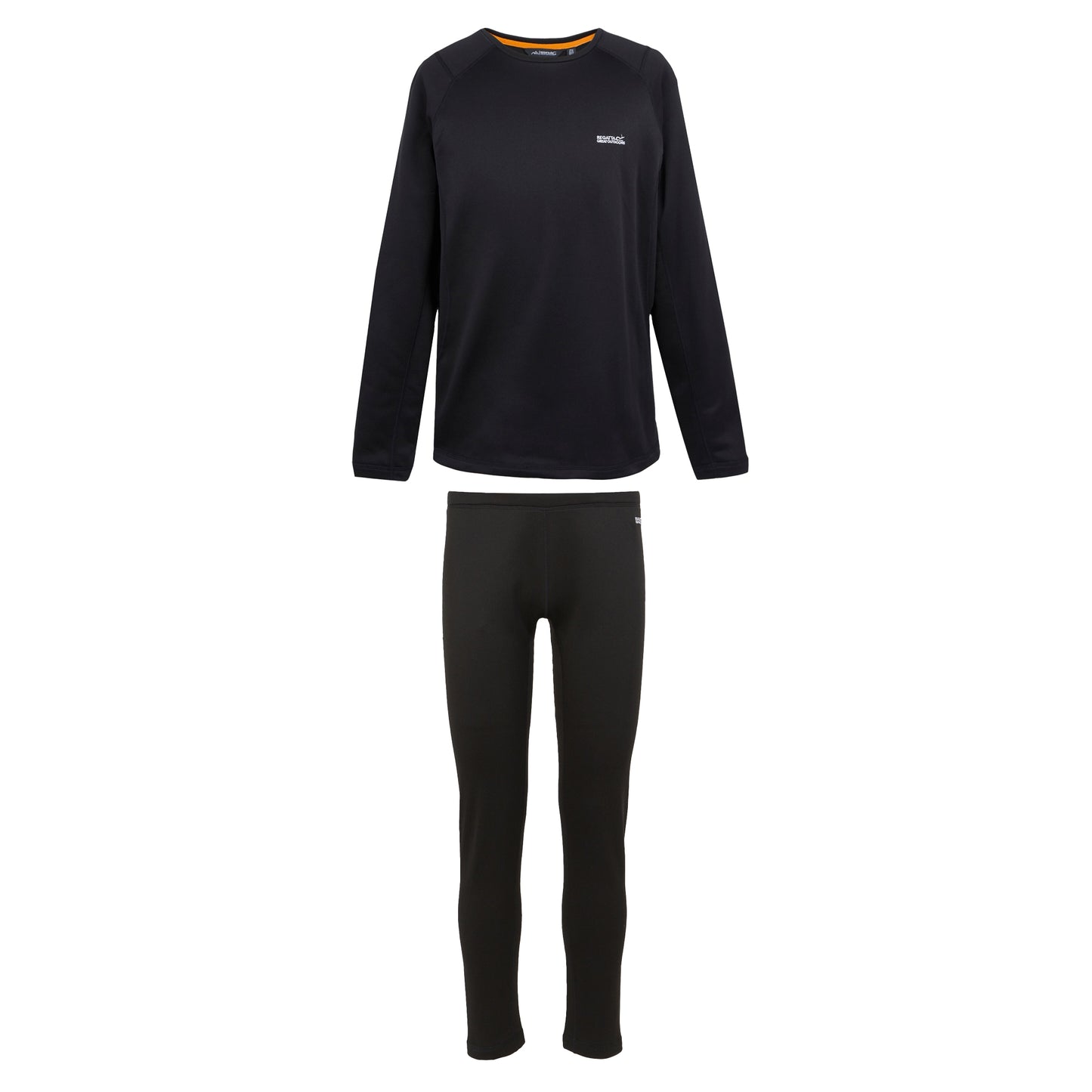 Black - Front - Regatta Mens Thermal Base Layer Set