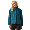 Blue - Side - Regatta Womens-Ladies Orla Kiely Birdy Jacket