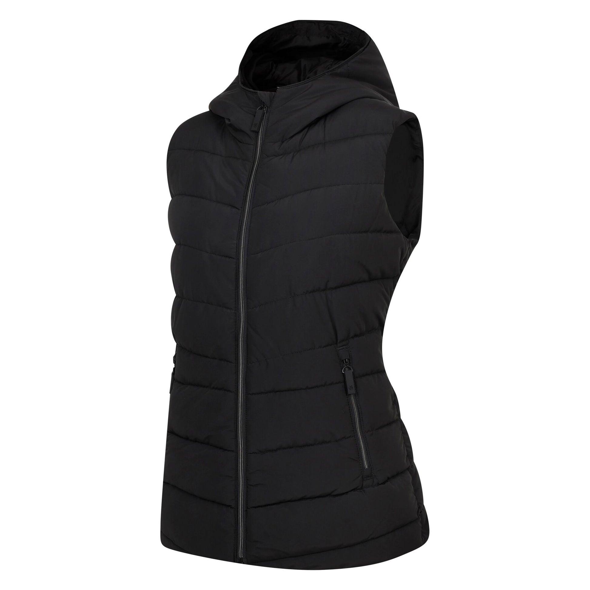 Black - Side - Dare 2B Womens-Ladies Complicate II Baffled Gilet