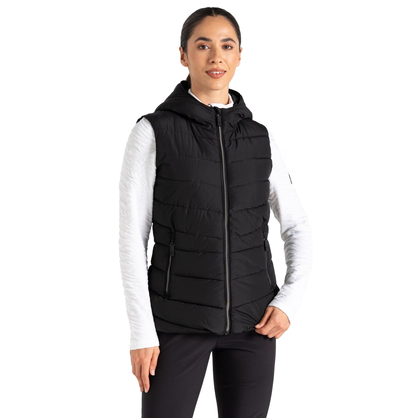 Black - Lifestyle - Dare 2B Womens-Ladies Complicate II Baffled Gilet