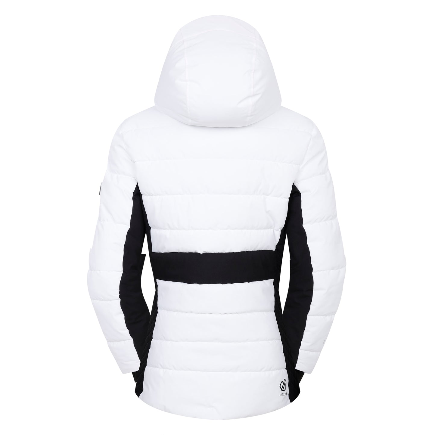 White-Black - Back - Dare 2B Womens-Ladies Glacial Ski Jacket