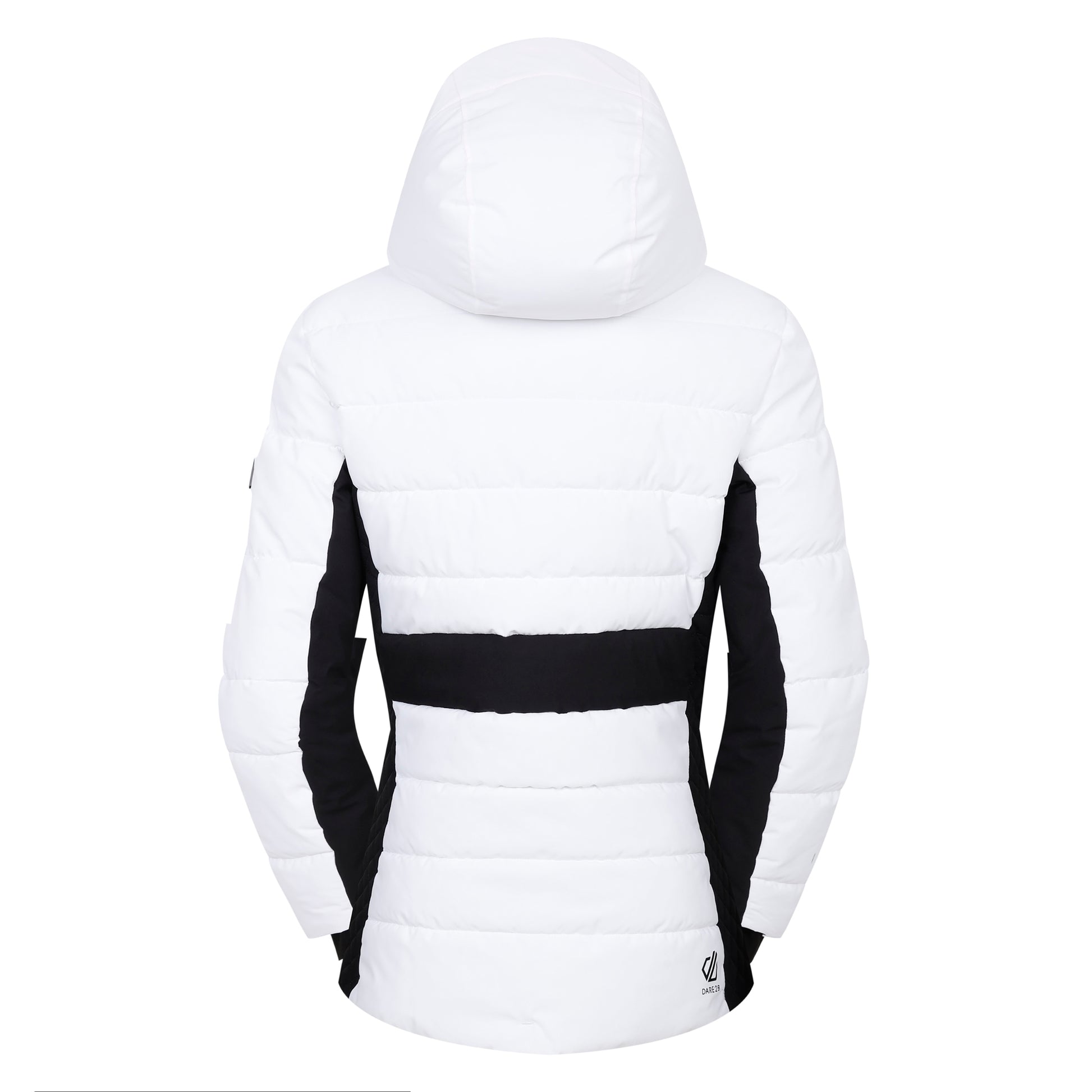 White-Black - Back - Dare 2B Womens-Ladies Glacial Ski Jacket