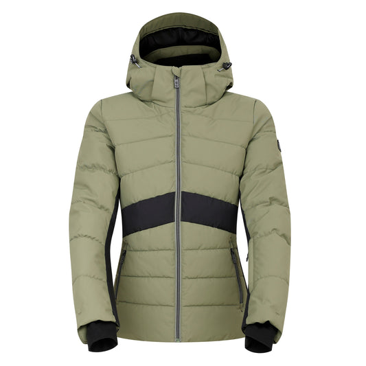 Olivine Green-Black - Front - Dare 2B Womens-Ladies Glacial Ski Jacket