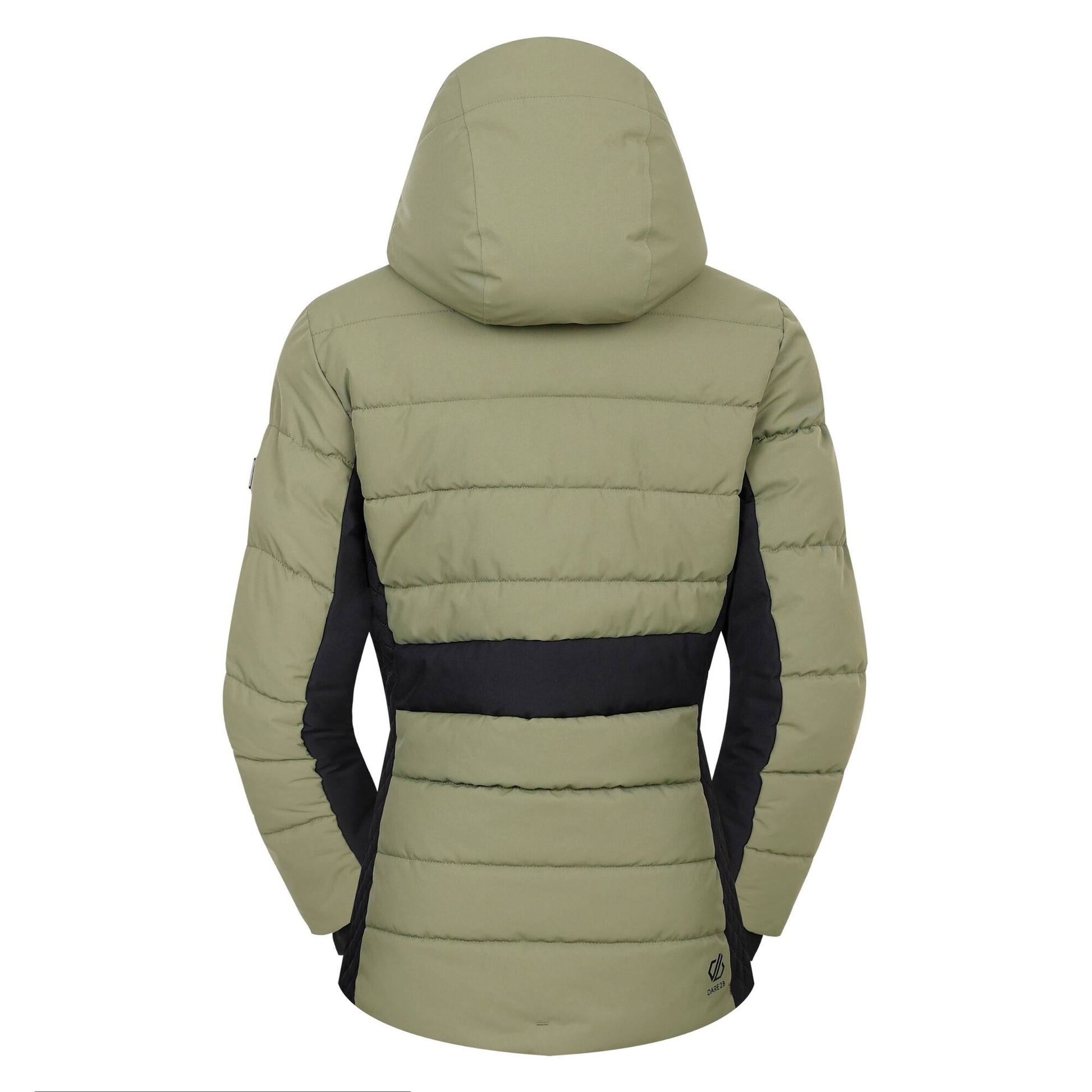 Olivine Green-Black - Back - Dare 2B Womens-Ladies Glacial Ski Jacket