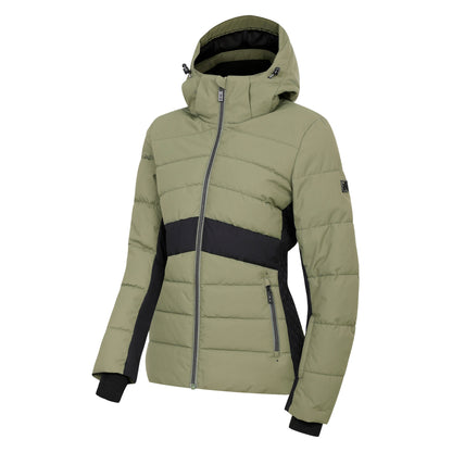 Olivine Green-Black - Side - Dare 2B Womens-Ladies Glacial Ski Jacket