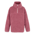 Dusty Rose - Front - Regatta Childrens-Kids Kaliza Half Zip Fleece Top