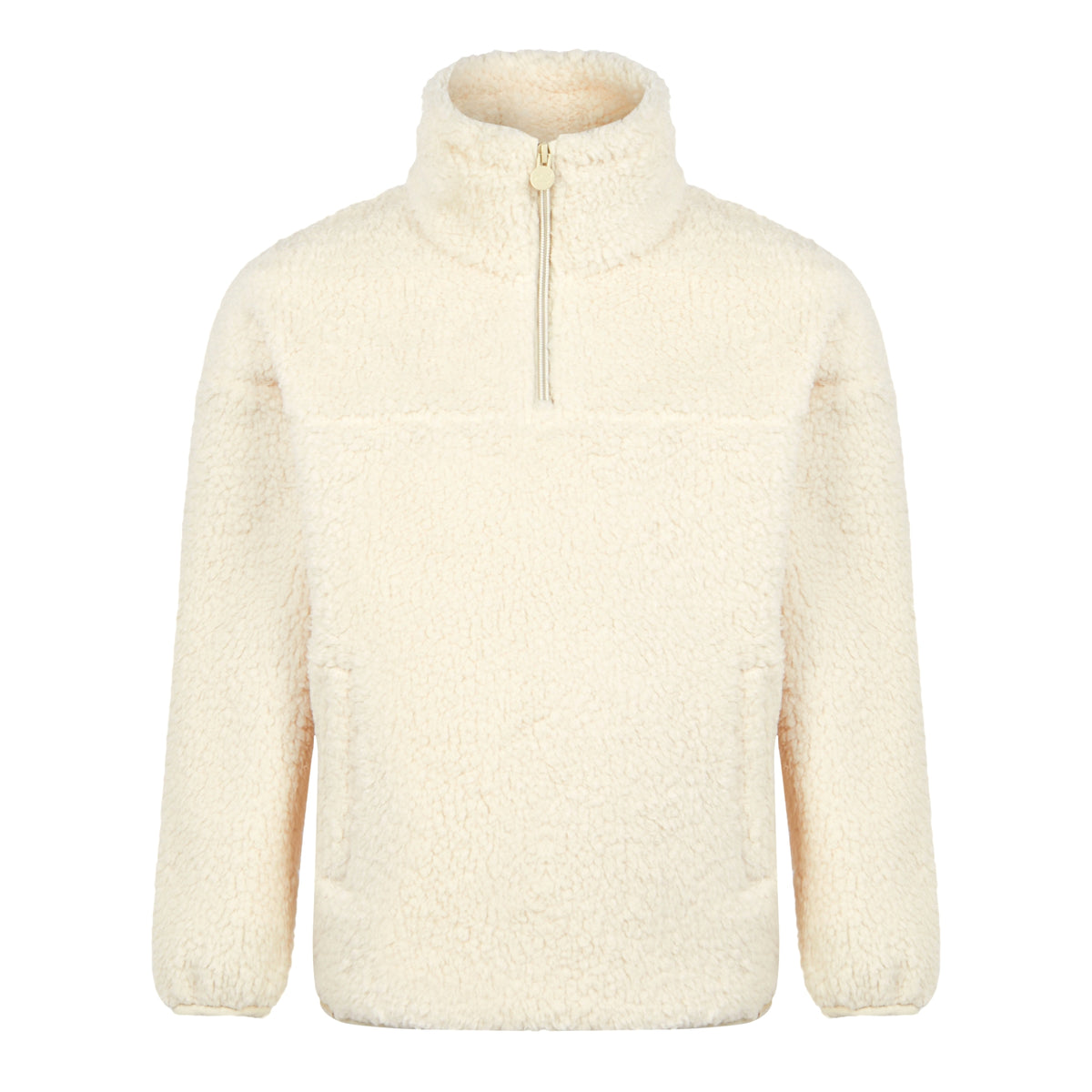 Light Vanilla - Front - Regatta Childrens-Kids Kaliza Half Zip Fleece Top