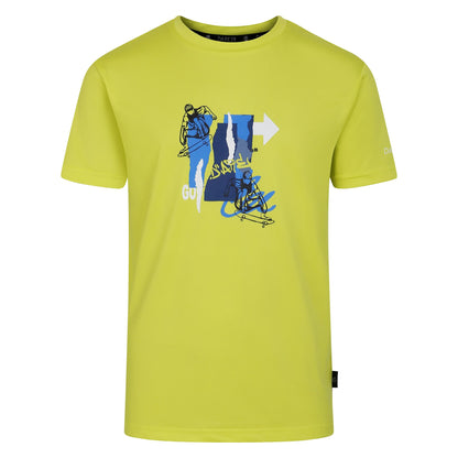 Neon Spring - Front - Dare 2B Childrens-Kids Amuse II Skateboard T-Shirt