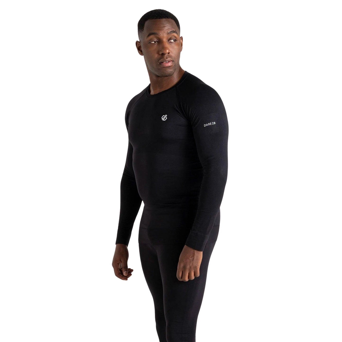 Black - Lifestyle - Dare 2B Mens In The Zone III Long-Sleeved Base Layer Top