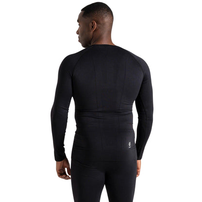 Black - Pack Shot - Dare 2B Mens In The Zone III Long-Sleeved Base Layer Top